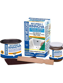 Saratoga Recupera E Rinnova (A+B) Σμάλτο Μπανιέρας Λευκό Gloss 0.375lt