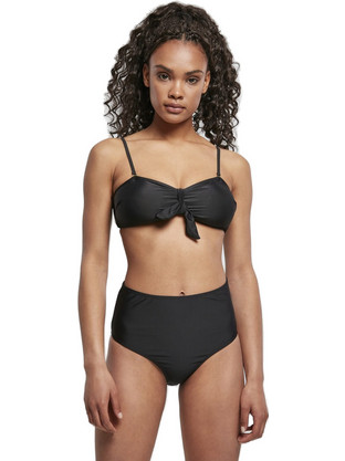 Urban Classics Bikini Set Strapless Ψηλόμεσο Brazil Μαύρο TB4111
