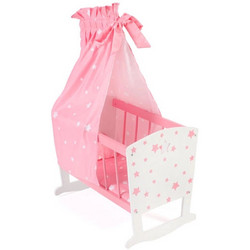 Bayer Chic 2000 Λίκνο Pink Stars για Κούκλα