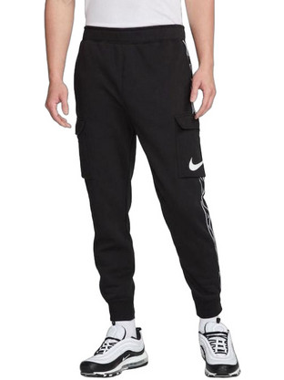 Nike Sportswear Repeat Ανδρικό Παντελόνι Φόρμας με Λάστιχο Μαύρο DX2030-011