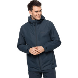 Jack Wolfskin Taubenberg 3in1 Αθλητικό Ανδρικό Μπουφάν Χειμωνιάτικο Αδιάβροχο Αντιανεμικό Navy Μπλε 1115311-1010