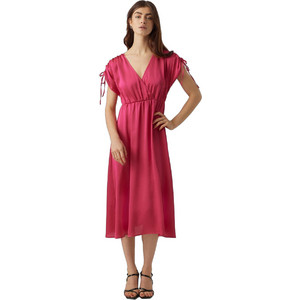 Vero Moda Midi Καλοκαιρινό Φόρεμα Ροζ 10287519 Vero Moda Midi Καλοκαιρινό Φόρεμα Ροζ 10287519