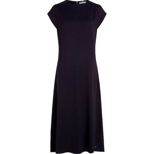 Tommy Hilfiger Midi Καθημερινό Φόρεμα Navy Μπλε WW0WW40853-DW5 Tommy Hilfiger Midi Καθημερινό Φόρεμα Navy Μπλε WW0WW40853-DW5