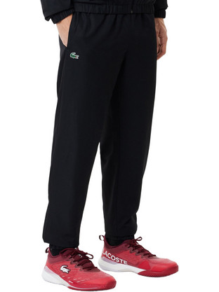 Lacoste Ανδρικό Παντελόνι Φόρμας με Λάστιχο Μαύρο 3XH124T-031