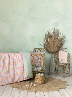 Nima Little Paradise Σετ Κούνιας Pink 5τμχ