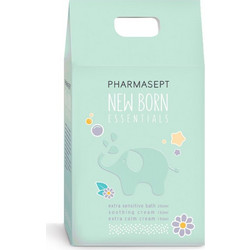 Pharmasept New Born Essentials Mint Extra Sensitive Bath 250ml + Soothing Cream 150ml + Extra Calm Cream 150ml