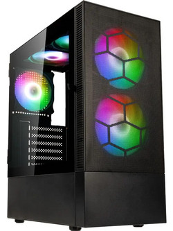 Kolink Observatory MX Mesh ARGB Tempered Glass Black Gaming Midi Tower Κουτί Υπολογιστή με Πλαϊνό Παράθυρο