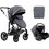 KikkaBoo Darling 2024 Καρότσι Μωρού 3 σε 1 Dark Grey