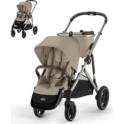 Cybex Gazelle S Καρότσι για Δίδυμα Almond Beige