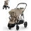 Cybex Gazelle S Καρότσι για Δίδυμα Almond Beige