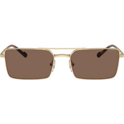 Vogue VO4309S 84873 Ανδρικά Γυαλιά Ηλίου Τετράγωνα Μεταλλικά Χρυσά με Καφέ Polarized Φακό