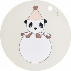 OYOY Mini Σουπλά Σιλικόνης Panda White