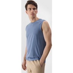 4F Ανδρικό Αθλητικό T-Shirt Μπλε 4FWSS24TSLEM075-32S