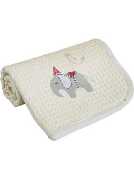 Nima Home Zoo Party Κουβέρτα Κούνιας Πικέ 110x140 Μπεζ