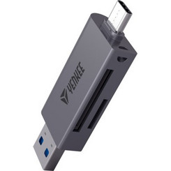 YENKEE YCR 401 Card Reader OTG USB-C & USB-A 3.2 Gen 1 για SD / microSD