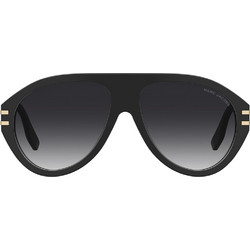 Marc Jacobs MARC747/S 807 Ανδρικά Γυαλιά Ηλίου Μάσκα Κοκάλινα Μαύρα με Μαύρο Degradee Φακό
