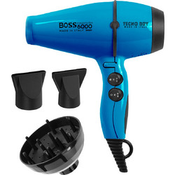 Tecno Dry Boss 6000 Επαγγελματικό Πιστολάκι Μαλλιών Ionic με Φυσούνα 2500W Light Blue