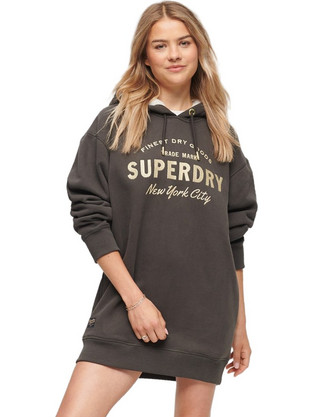 Superdry Mini Καθημερινό Φόρεμα Μαύρο W8011633A-06A