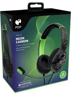 PDP Airlite Neon Gaming Headset Over Ear Carbon