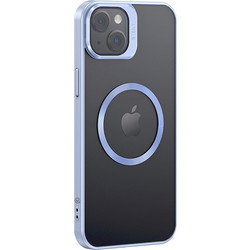 Usams Geying MagSafe Back Cover Transparent / Blue (iPhone 15 Plus)