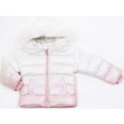 TraX Παιδικό Μπουφάν Χειμωνιάτικο Puffer Λευκό Ροζ 44685
