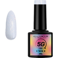 Elixir Semi Gel 1434 Opal Glitter Ημιμόνιμο Βερνίκι Νυχιών 8ml