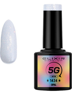 Elixir Semi Gel 1434 Opal Glitter Ημιμόνιμο Βερνίκι Νυχιών 8ml