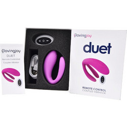 Loving Joy Duet Vibrator Διπλός Δονητής για Ζευγάρια με Τηλεχειριστήριο Μωβ