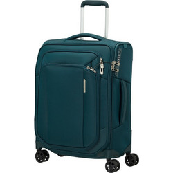 Samsonite Respark 143328-1686 Βαλίτσα Καμπίνας 50x40x20cm με 4 Ρόδες Πετρόλ