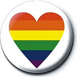 Pyramid Pride Heart Pin