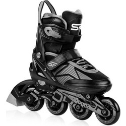 Spokey Speed pro Inline Αυξομειούμενα Rollers Παιδικά Μαύρα Γκρι 33-36