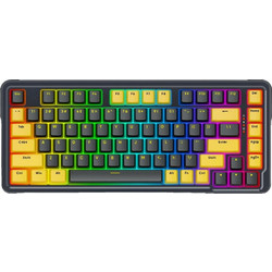 Redragon Elf K649YP Μηχανικό Gaming Πληκτρολόγιο 65% RGB Grey Yellow