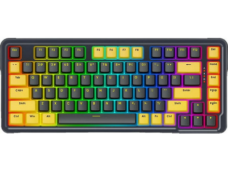 Redragon Elf K649YP Μηχανικό Gaming Πληκτρολόγιο 65% RGB Grey Yellow