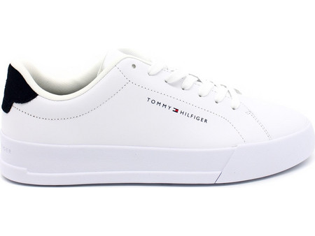 Tommy Hilfiger Court Leather Ανδρικά Sneakers Λευκά FM0FM04971-0LE