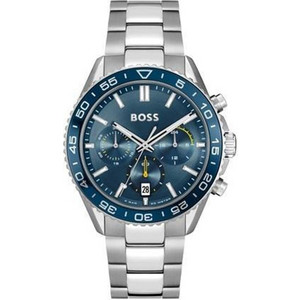 Hugo Boss Ανδρικό Ρολόι Χρονογράφος με Ασημί Μεταλλικό Μπρασελέ 1514143