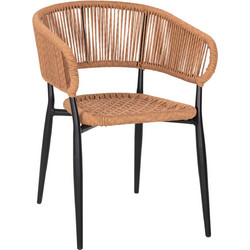 Freebox Πολυθρόνα Κήπου Rattan Καφέ FB95783.13