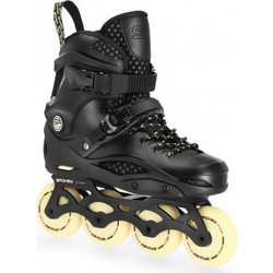Spokey Freespo Inline Αυξομειούμενα Rollers Ενηλίκων Μαύρα Κίτρινα