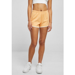 Urban Classics Interlock Retro Αθλητικό Γυναικείο Σορτς Ψηλόμεσο Πορτοκαλί TB4372-04601