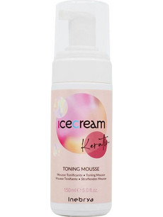 Inebrya Ice Cream Tonic Αφρός Μαλλιών για Επανόρθωση & Λάμψη Δυνατό Κράτημα 150ml