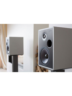 Stenheim Alumine Two Ζεύγος Ηχείων Hi-Fi Βιβλιοθήκης 2 Δρόμων Grey