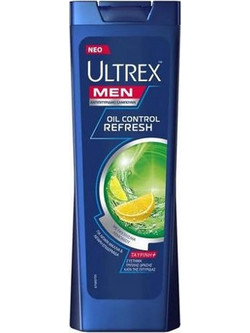 Ultrex Oil Control Refresh Σαμπουάν κατά της Πιτυρίδας για Λιπαρά Μαλλιά 360ml