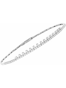 Million Diamonds Γυναικείο Βραχιόλι Ριβιέρα από Λευκόχρυσο 14K με Ζιργκόν RA5634