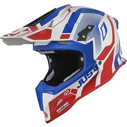 Just1 J12 Red Blue White Κράνος Μηχανής Motocross 1100gr
