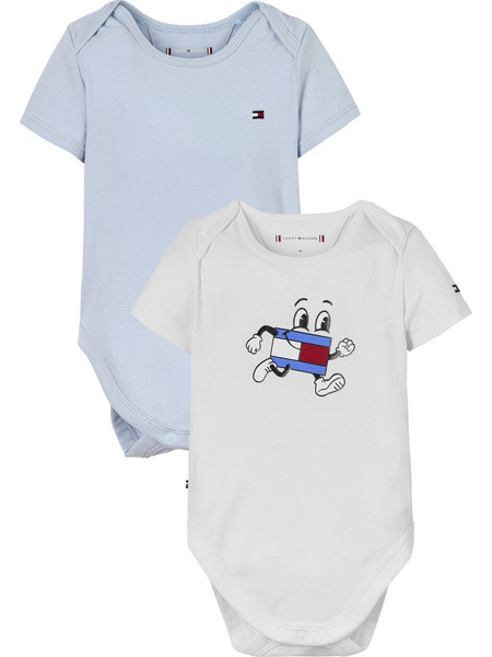 Tommy Hilfiger Σετ Φορμάκια Εσώρουχα Κοντομάνικα για Αγόρι KN0KN01819-C1O