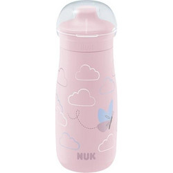 Nuk Mini-Me Sip Παγούρι Ανοξείδωτο Bee Pink 300ml