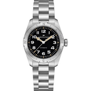 Hamilton Khaki Field Ανδρικό Ρολόι Αυτόματο με Ασημί Μεταλλικό Μπρασελέ H70225130 Hamilton Khaki Field Ανδρικό Ρολόι Αυτόματο με Ασημί Μεταλλικό Μπρασελέ H70225130
