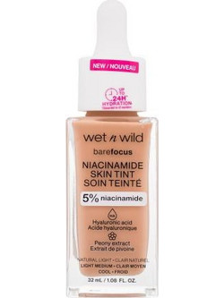 Wet n Wild Bare Focus Niacinamide Skin Tint Natural Light Liquid Make Up 32ml