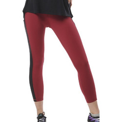 Body Action Γυναικείο Κολάν 7/8 Ψηλόμεσο Βαμβακερό Μπορντό 011422