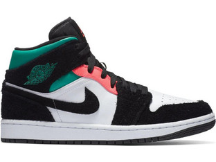 Jordan Air 1 Mid SE Ανδρικά Sneakers Μποτάκια Λευκά 852542-116