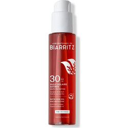 Laboratoires de Biarritz Alga Satin Sun Αντηλιακό Λάδι Προσώπου & Σώματος Αντιγηραντικό Κατά των Πανάδων SPF30 125ml